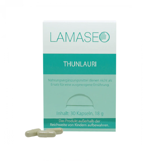 Lamaseo – Cápsulas Thunlauri – Irritaciones de la piel – Renovación de la piel – Contra los granitos